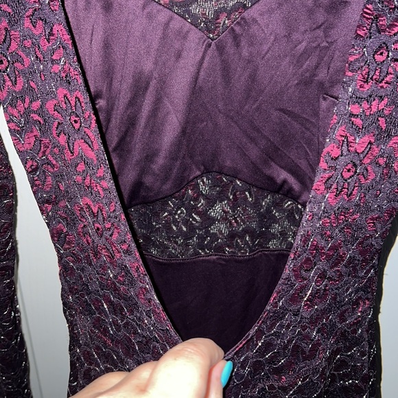 Express Burgundy Dress - Picture 8 of 9